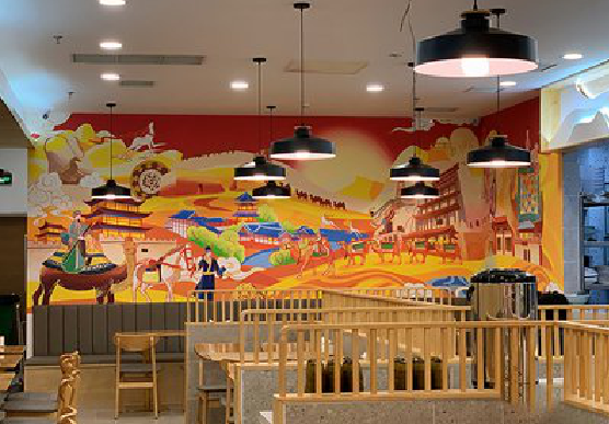 简阳商业空间彩绘介绍。