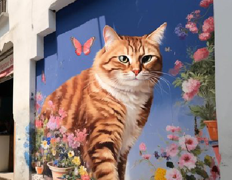 简阳自己绘制有个性的手绘墙